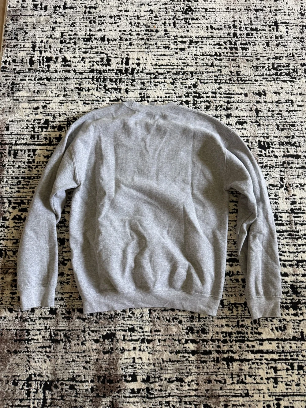 Gray 'Librarian' Crewneck Sweatshirt with Rainbow Graphic